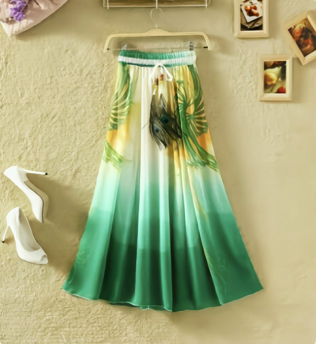 Women Printed Wrap Skirt