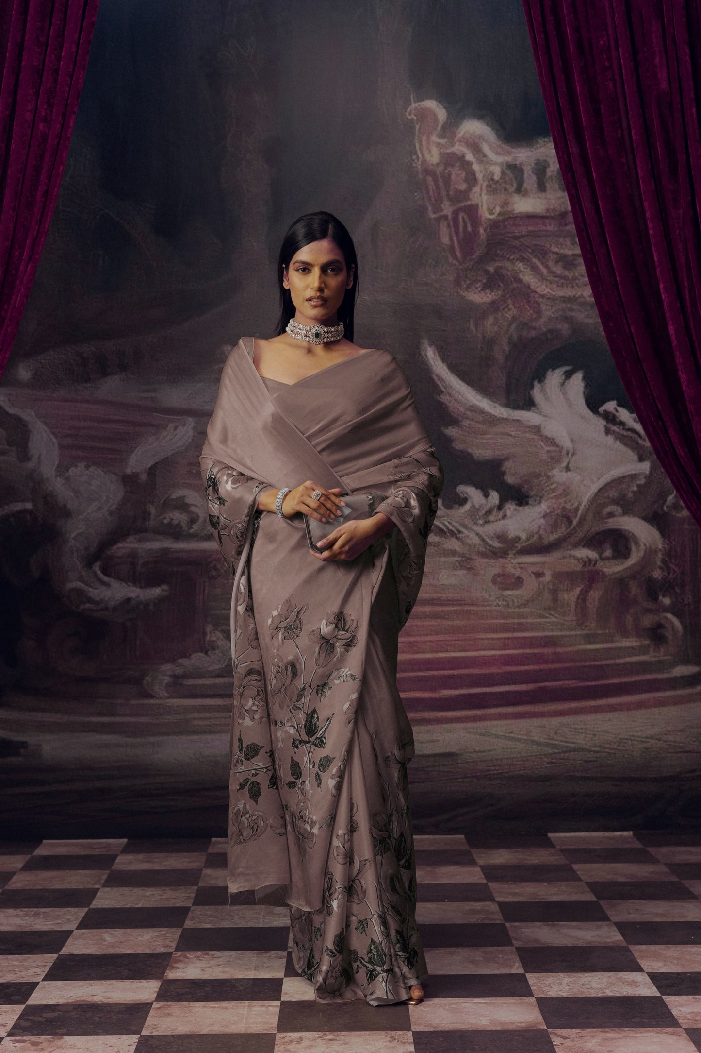 Digital Print Original Japan Satin (Devsena satin)