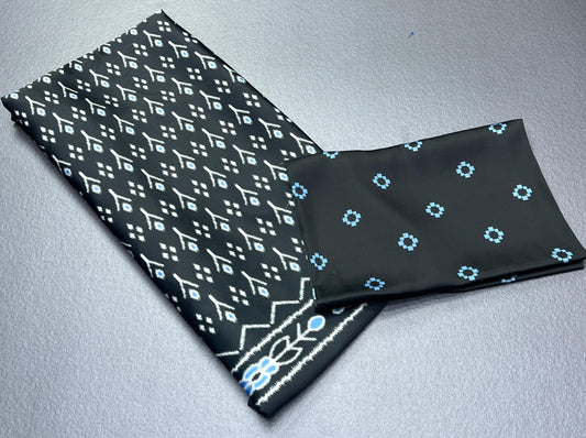 Ikat design Digital Printed Original Japan Satin (Devsena satin)