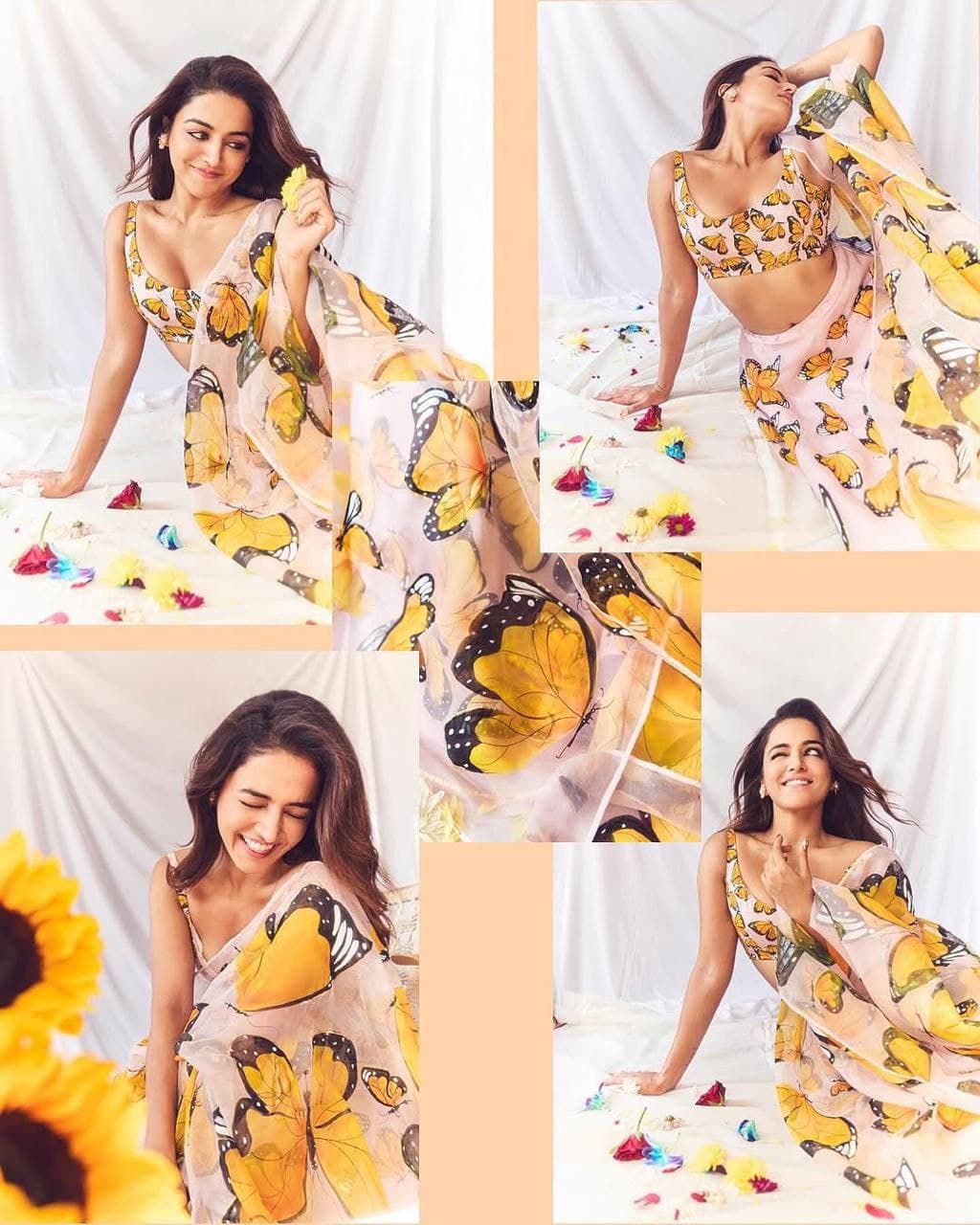 GOWN-Pure organza silk digital printed