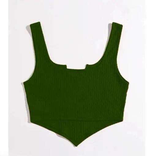 Women’s Ribbed Knit Crop Top