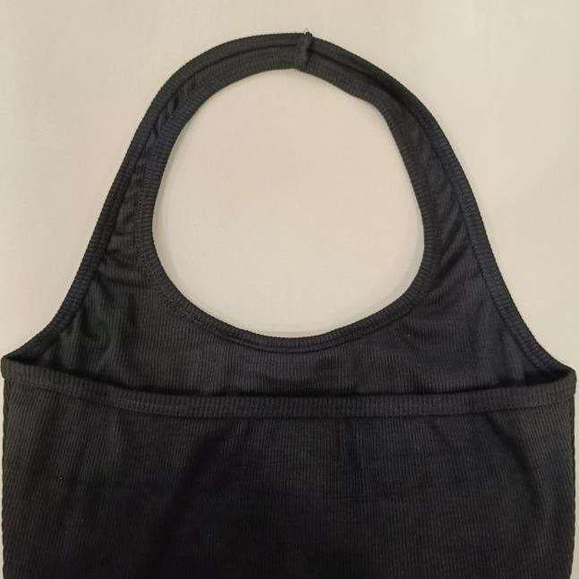 Ribbed Halter Neck Crop Top