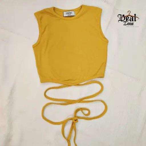 Criss-Cross Ribbed Crop Top