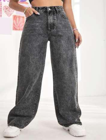 Retro High-Rise 4-Pocket Baggy Jeans