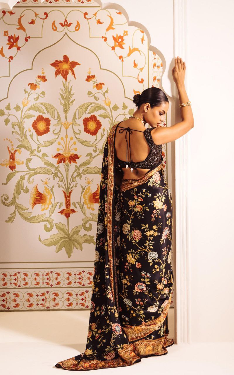 Digital Floral Print  Original Japan Satin (Devsena satin)