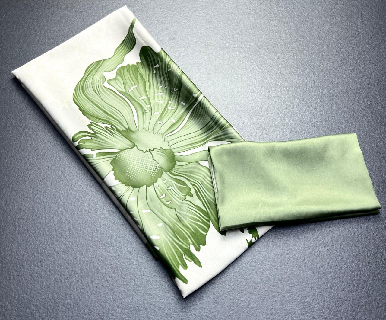 Big Flower Digital Printed Japan Satin saree